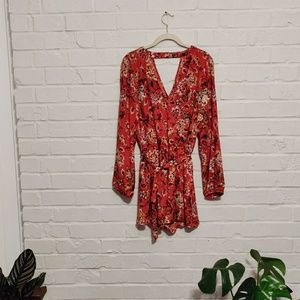 Floral Long Sleeve Romper